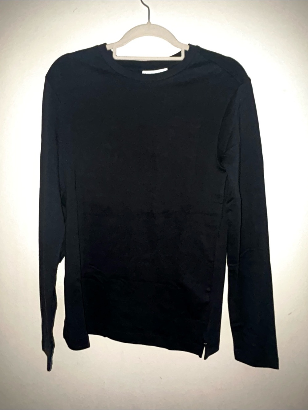 Banana Republic Classic Black Long Sleeve Crewneck Top